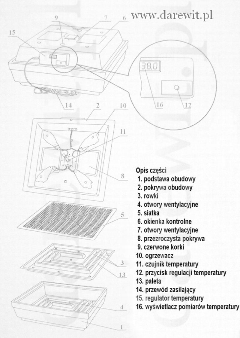 budowa inkubatora elektronicznego, sklep z inkubatorami darewit.pl